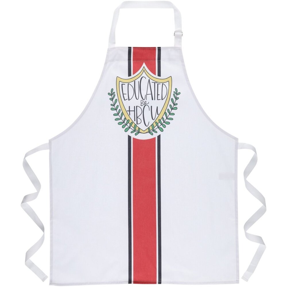 HBCU Educated Apron by Magnolia Lane, White